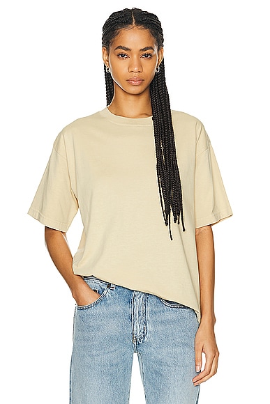 Shop Wao The Relaxed Tee In Light Brown