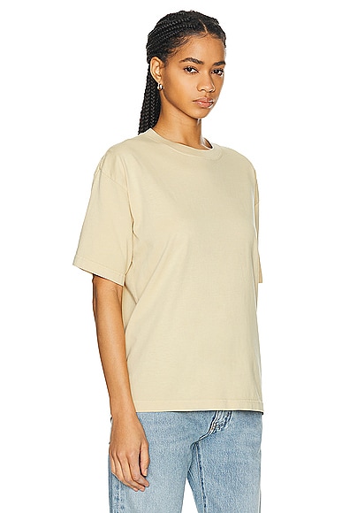 Shop Wao The Relaxed Tee In Light Brown