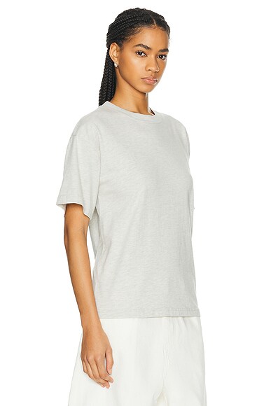 Wao The Relaxed Tee In Oatmeal Heather