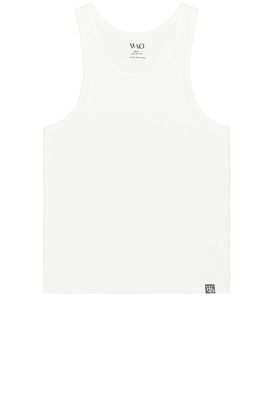 WAO The Relaxed Tank in Off White