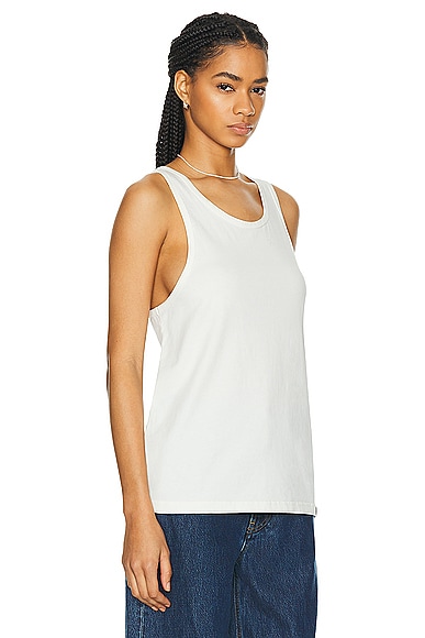Shop Wao The Relaxed Tank In Off White