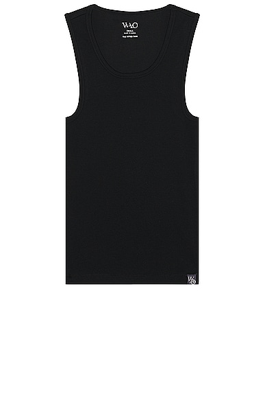 WAO The Fitted Tank in Black