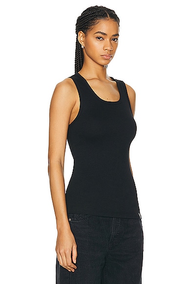 Shop Wao The Fitted Tank In Black