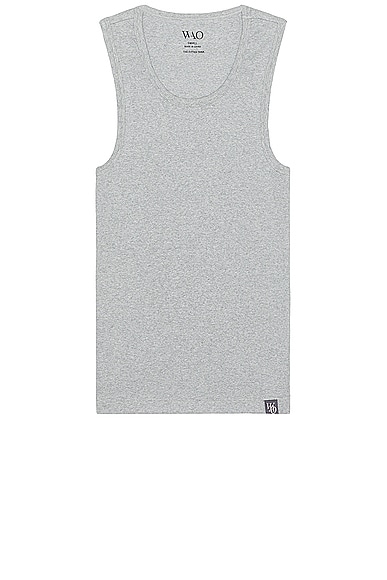 WAO The Fitted Tank in Heather Grey