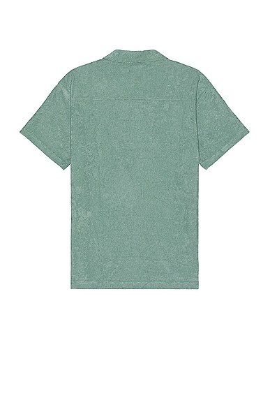 Shop Wao Towel Terry Polo In Sage