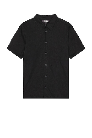 WAO The Short Sleeve Shirt in Black