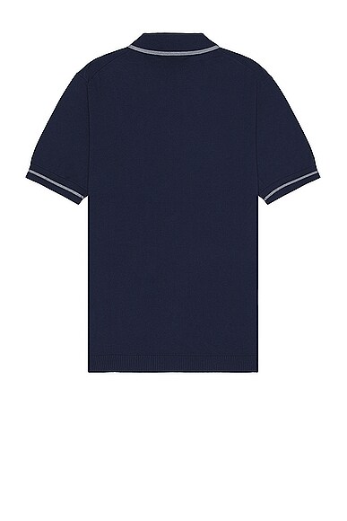 Shop Wao Everyday Luxe Polo In Navy