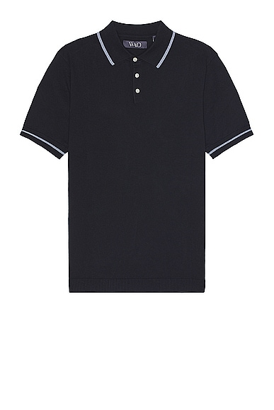Shop Wao Everyday Luxe Polo In Black