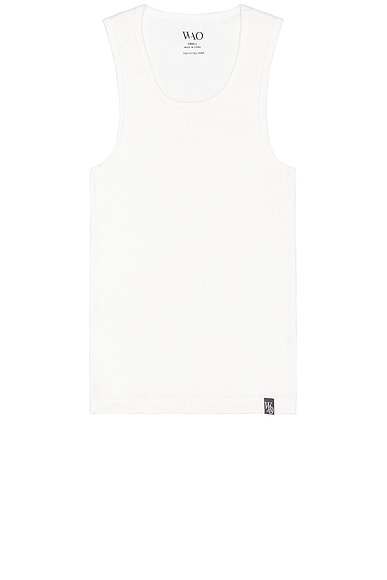 WAO The Fitted Tank in White