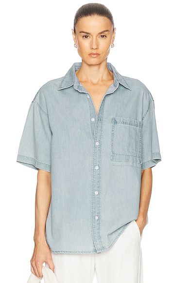 Short Sleeve Denim Shirt