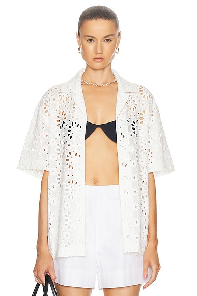 Embroidered Floral Shirt