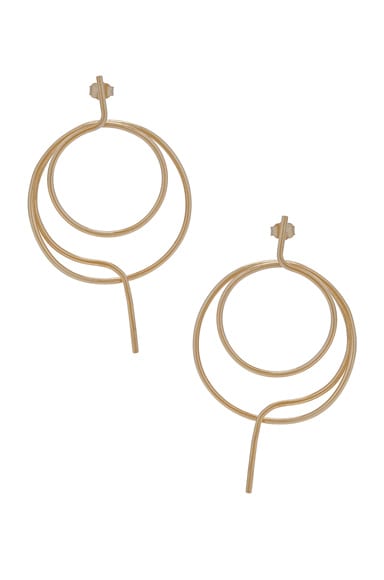 Wire Ring Chandelier Earrings