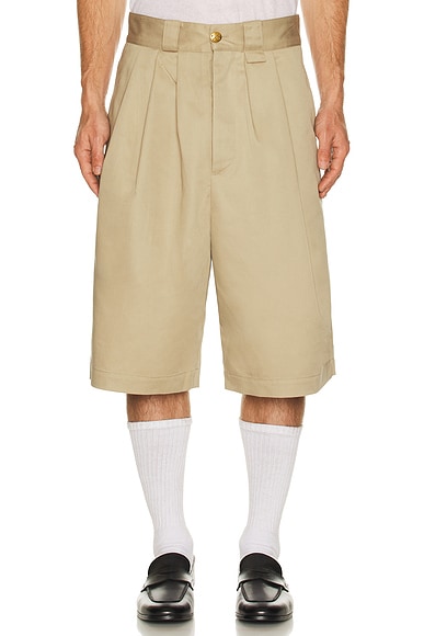 Willy Chavarria Borracho Short in Travertine