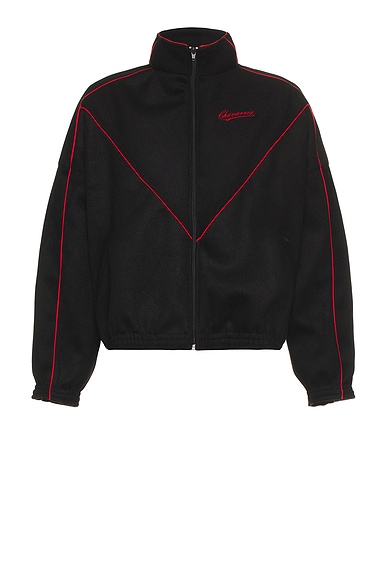 Willy Chavarria Ruff Rider Track Jacket in Black