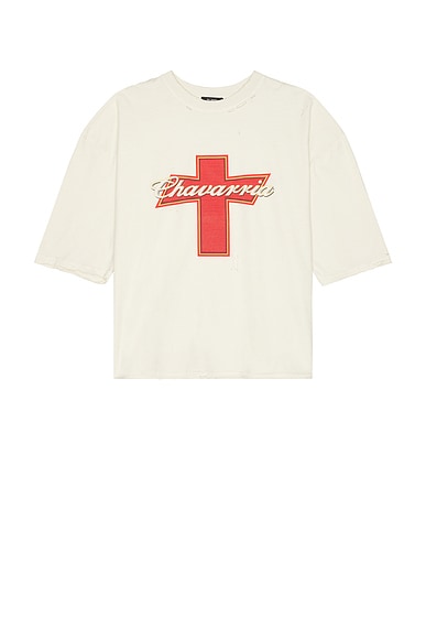Willy Chavarria Budweiserria Buffalo Tee in Off White