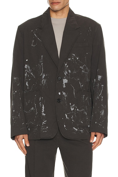 WE11DONE Painted Jacket in Grey