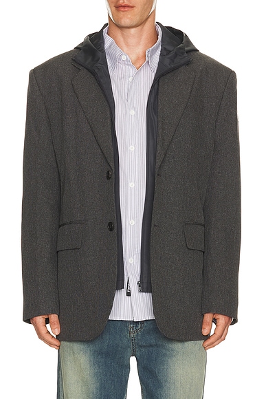 Hood Detachable Blazer