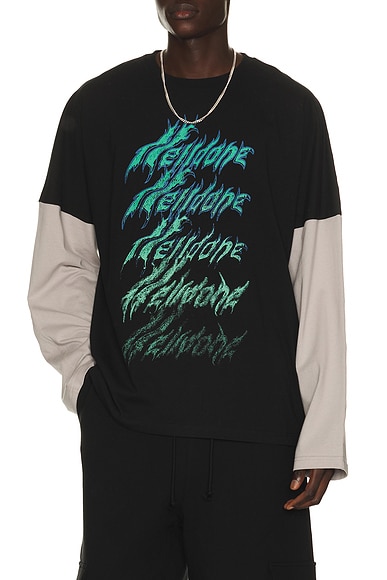 Crayon Multi Logo Long-Sleeved T-Shirt