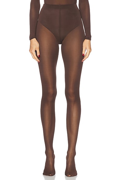 WARDROBE.NYC Sheer Tight in Dark Brown