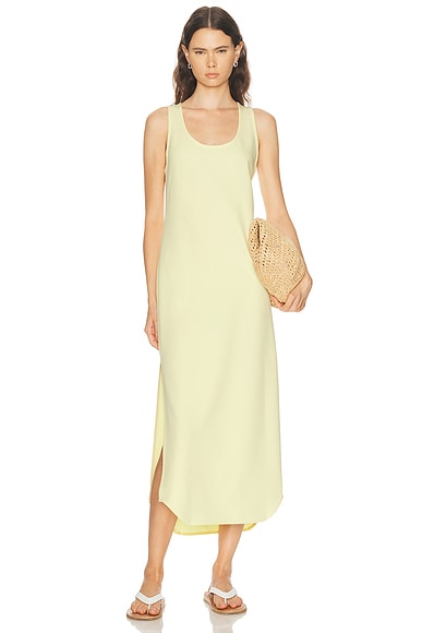 WARDROBE.NYC Matte Tank Dress in Lemon
