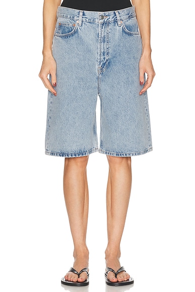 WARDROBE.NYC Low Rise Short in Blue