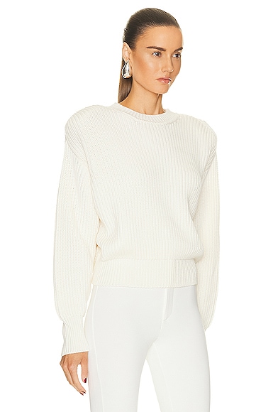 Shop Wardrobe.nyc X Hailey Bieber Hb Knit Sweater In Off White