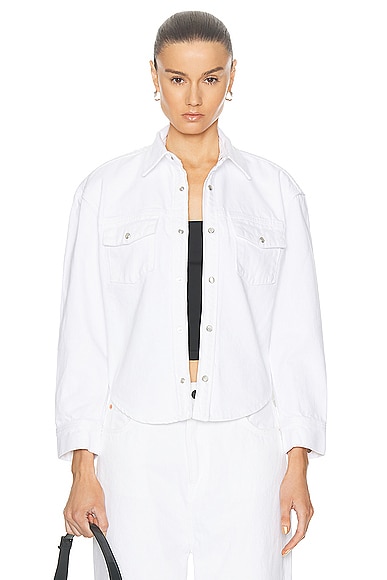 WARDROBE.NYC Denim Jacket in White