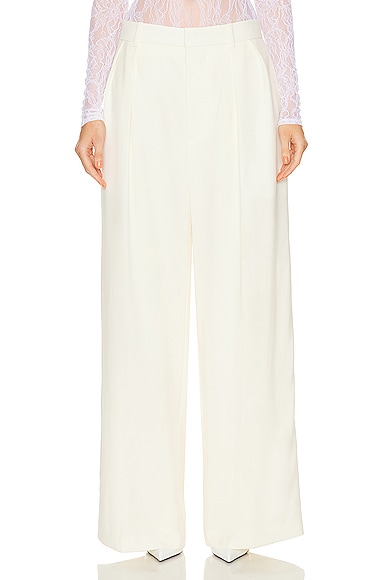 WARDROBE.NYC Evening Trouser in Off White