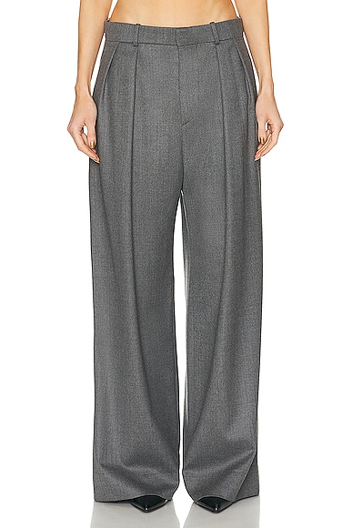 WARDROBE.NYC Low Rise Trouser in Charcoal
