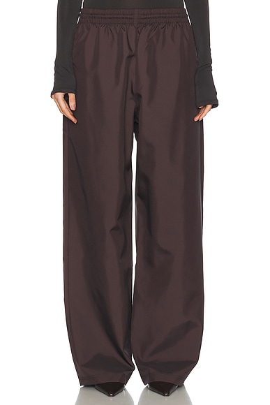 WARDROBE.NYC Utility Track Pant in Dark Brown