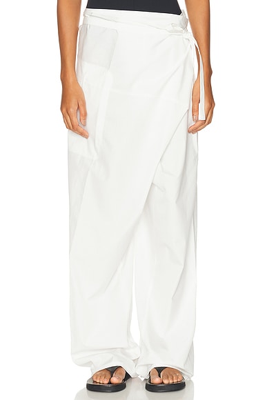 WARDROBE.NYC Fisherman Pant in Off White