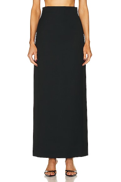 Shop Wardrobe.nyc Column Skirt In Black