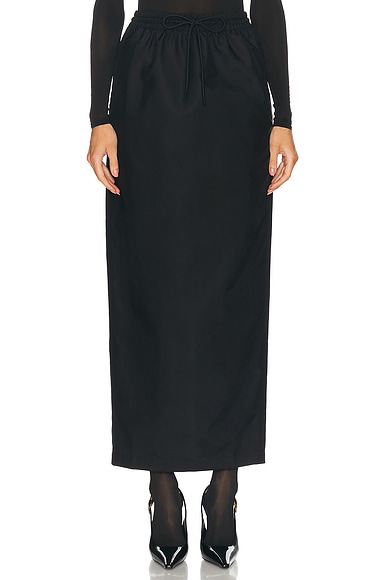 WARDROBE.NYC Utility Column Skirt in Black