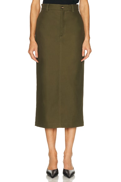 Drill Midi Skirt