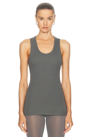 Rick Owens タンクトップ Rick Owens リックオウエンス タンクトップ BASIC RIB TANK