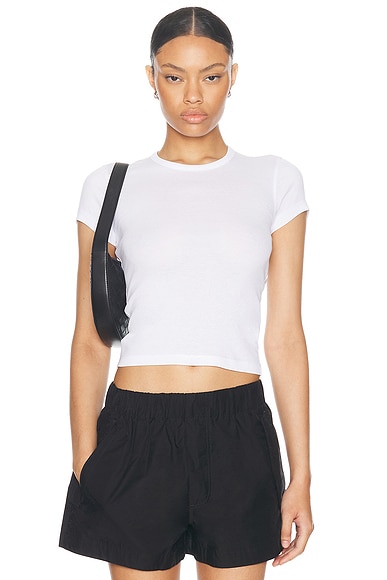 COTTON CITIZEN Venice Crop Tee in White FWRD