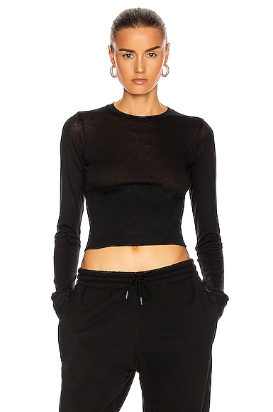 Fitted Long Sleeve Crop