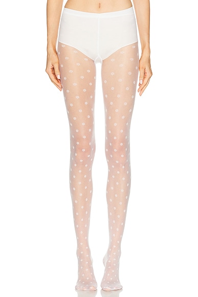 Wolford Daisy Tights in White