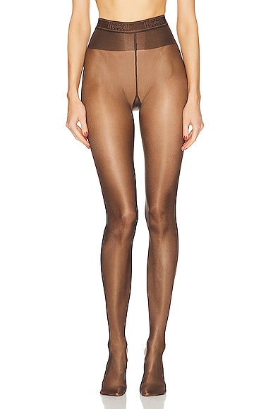 Shop Wolford Neon Tights In Umber