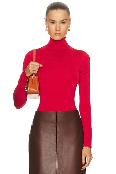 Wolford Colorado String Bodysuit in Racing Red