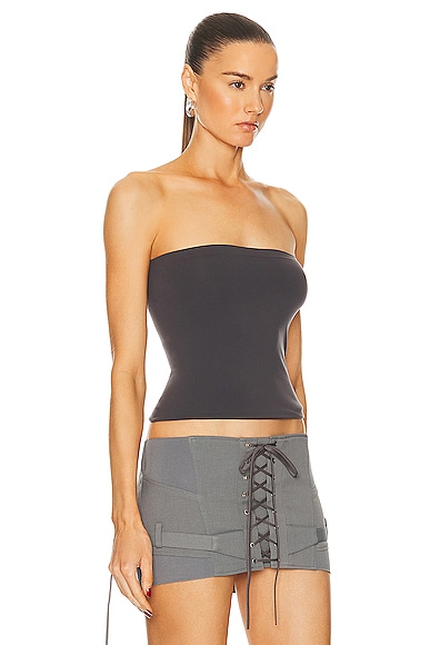 Shop Wolford Fatal Sleeveless Top In Titanium