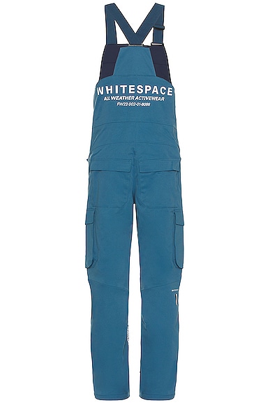 Shop Whitespace 2l Insulated Cargo Bib Pant In Stellar & Indigo