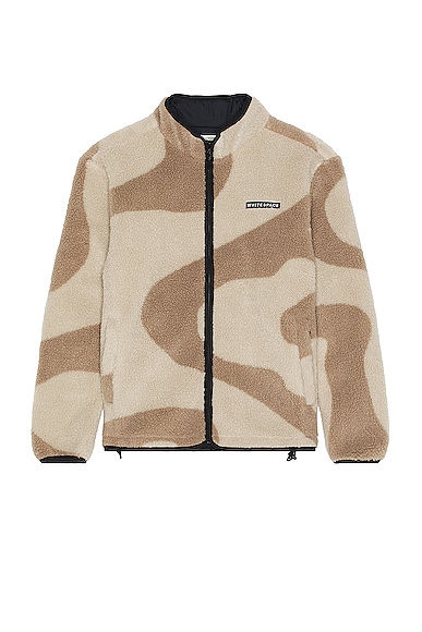 Cinchable Sherpa Fleece Zip Up Jacket