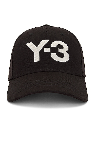 Y-3 Yohji Yamamoto Y-3 Logo Cap in Black
