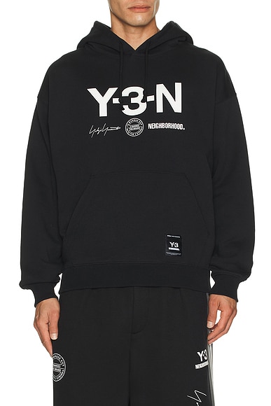 Y-3 Yohji Yamamoto x NBHD Gfx Hoodie in Black