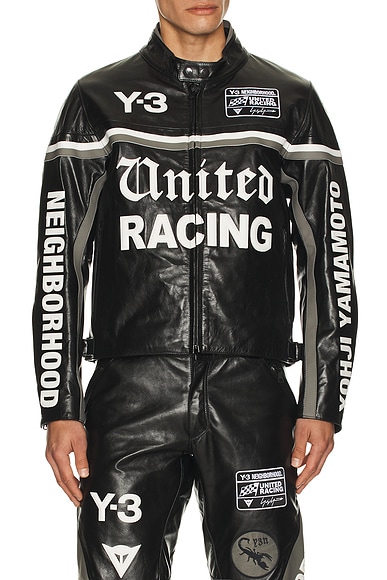 Yohji Yamamoto x NBHD Leather Racer Jacket