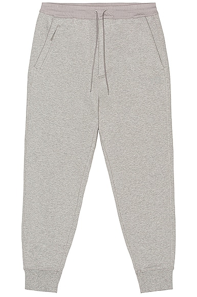Y-3 Yohji Yamamoto Classic Terry Cuffed Pants Relaxed  in Medium Grey Heather in Grey