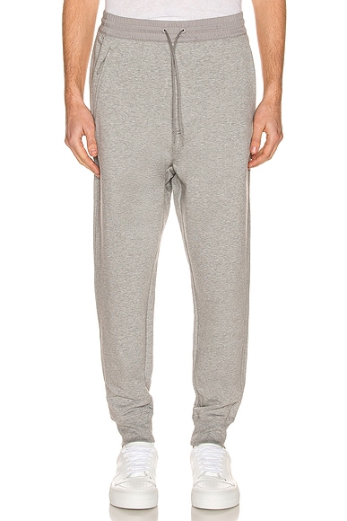 Classic Terry Cuffed Pants Relaxed  in Medium Grey Heather