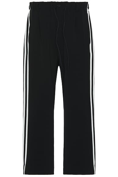 Shop Y-3 3s Straight Track Pant In Black & Off White