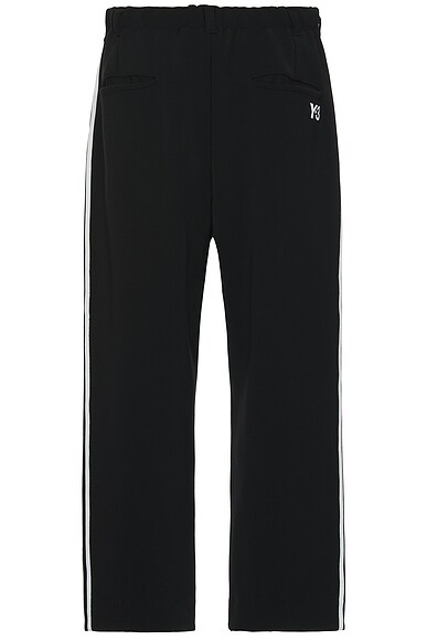Shop Y-3 3s Straight Track Pant In Black & Off White
